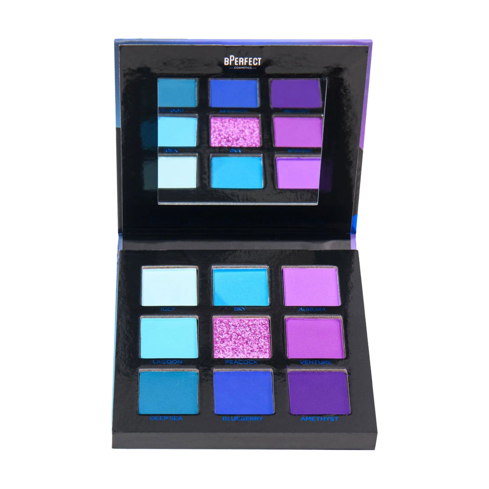 Палетка тіней для повік BPerfect Cosmetics Compass of Creativity Eyeshadow Palette, West Waters, 13.5 г